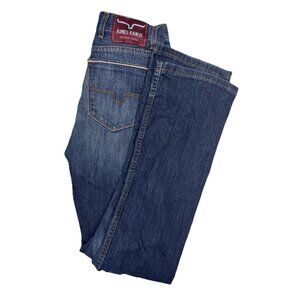 Kimes Ranch Roger Men Jeans Made In USA Dark Wash 29x32 Western Denim Boot Slim